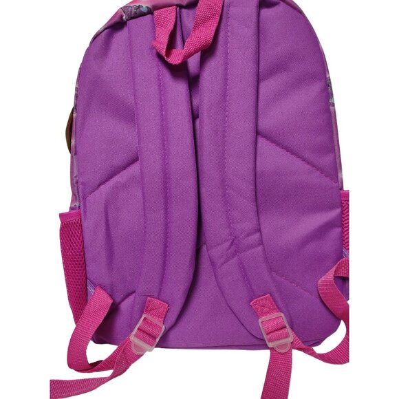 Rainbow Poop Emoji Backpack With Furry Heart Pocket For Kids - Picture 2 of 10